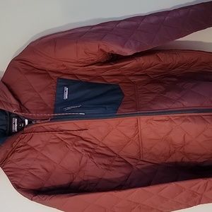 Diamond quilted bomber hoodie